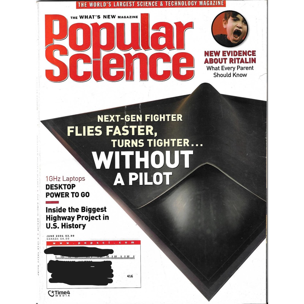 POPULAR SCIENCE Magazine June 2001 Volume 258 6